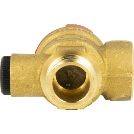 Zawór przelewowy AFRISO MS z wyjściem na manometr mosiądz 2 bar GZ x GW 1/2'' x 3/4''