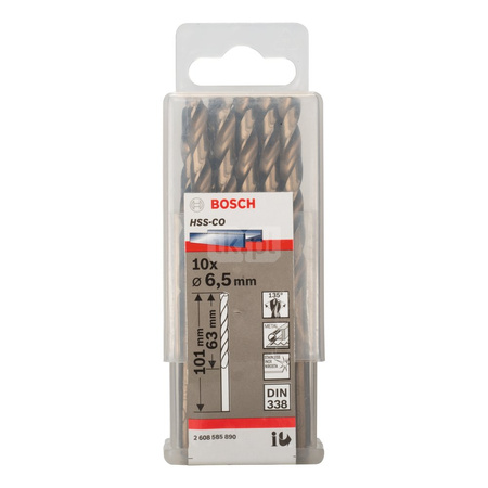 WIERTŁO STAND. HSS-CO 135'6,5/63MM