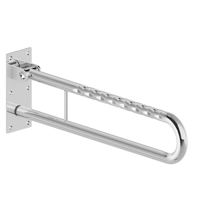 LEHNEN FUNKTION Poręcz ścienna łukowa uchylna 700 mm, falista