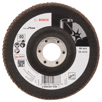 FLAP DISC BEST F/INOX 125MM P 40