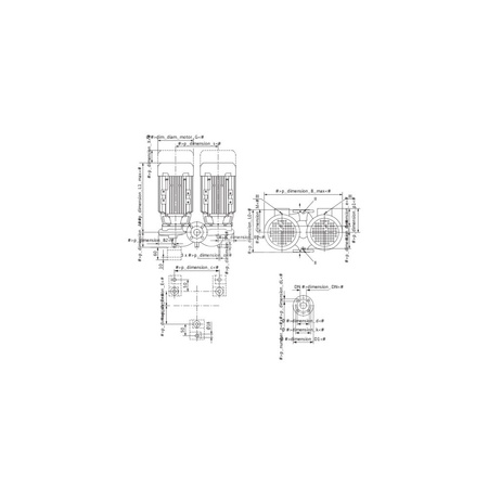 Pompa obiegowa WILO VeroTwin-DPL 40/90-0,37/2 typu in-line z silnikiem znormalizowanym 50 Hz, moc silnika 0.37kW 0.86 A 2900 obr/min, wlot Kołnierz DN 40