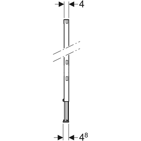 Element konstrukcyjny Geberit Duofix, H112-144