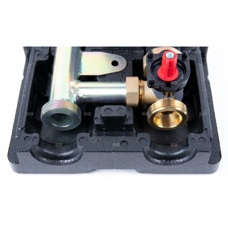 Grupa pompowa AFRISO PrimoTherm K 180-2 DN 25 AP 3-WM GZ x GW 1 1/2'' x 1'', z zaworem mieszającym, z izolacją, z pompą obiegową