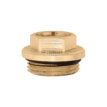 Złączka końcowa do montażu zaworów odpowietrzających.Do rozdzielaczy serii 356 i 357. GZ x 3/8" GW"