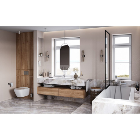 Bateria umywalkowa stojąca FERRO ZICCO, chrom