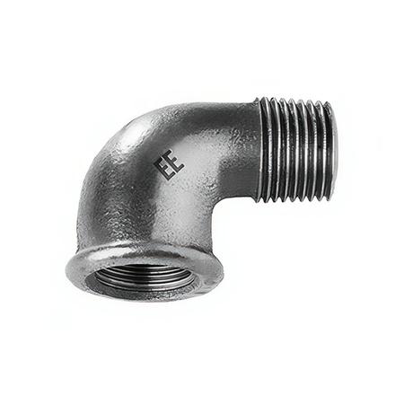 Kolano 90' ODLEWNIA ZAWIERCIE A4/7/92 żeliwo (ocynk) 3/8'' (GW x GZ)
