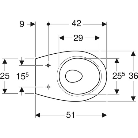 IDOL Miska ustępowa wisząca lejowa