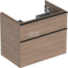 Szafka pod umywalkę iCon, z dwoma szufladami 74 cm x 61,5 cm x 47,6 cmdąb / melaminowa struktura drewna, lava / matowy
