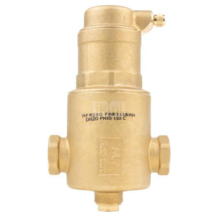 Separator mikropęcherzy AFRISO FAR 311, do C.O., do klimatyzacji, 10 bar / 110'C, 3/4'' (GW)Instalacje i źródła ciepła