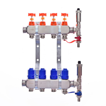 Rozdzielacz INOX do OP z przepływ. - QIK STANDARD III - RNZT-1-50 - 2 sekcje