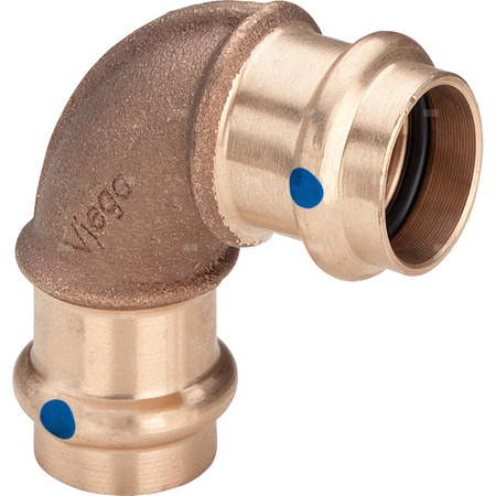 Łuk 90' VIEGA 2216LF, brąz, 54 mm (mz x mz)