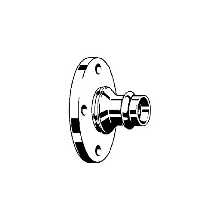 Przejście kołnierzowe z SC-Contur Profipress VIEGA 2659.5 Jednoczęściowy, brąz / brąz, 28 mm, DN 25 (kołnierz x mz), 65 mm