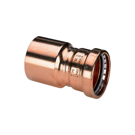 Złącze Profipress VIEGA 2415.1XL redukcja Jednoczęściowy, Cu / Cu, 76.1 mm, 76,1 mm x 64 mm (kw x mz) z uszczelką