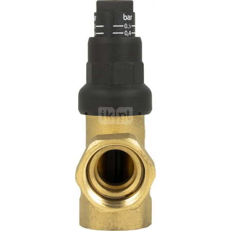 Zawór upustowy różnicy ciśnień DU z nastawą, kątowy, 0,1 - 0,5 bar, GW G3/4''