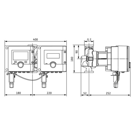 Pompa obiegowa WILO Stratos MAXO-D 30/0,5-6-R7 PN10 1x230 V 50/60 Hz, PN 10/10bar
