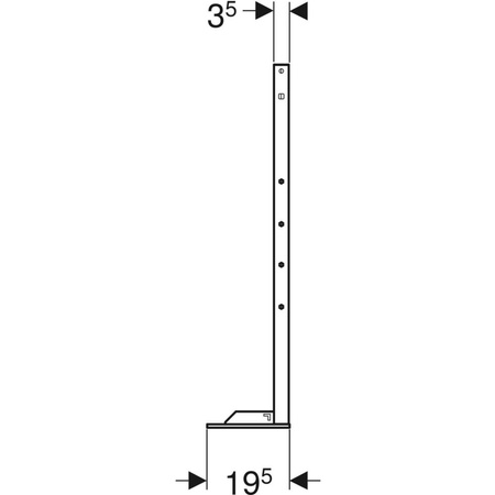Zestaw przedłużek nóg Geberit Duofix, z większą powierzchnią nóg, do wysokości warstw podłogi 20–40 cm