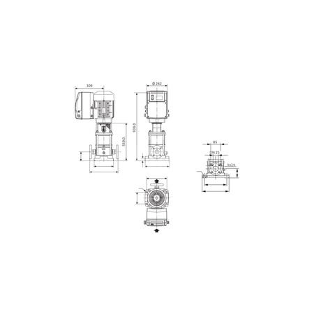 Wysokociśnieniowa pompa do wody Wilo-MVIE 7001-3/25/E/3-2-2G