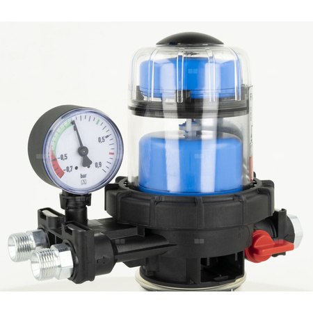 Filtr olejowy AFRISO FloCo-Top-2CM Optimum MC-18zintegrowany z odpowietrznikiem fi 3/8''/3/8'' GW x GZ, z wkładem opticlean, maks. przepływ 100 l/h