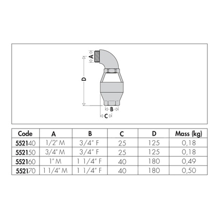 Lejek kolankowy 1" GZ x 1 1/4" GW