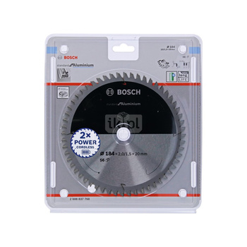 Ostrze do piły tarczowej bezprzewodowej Standard for Aluminium 190 x 2 / 1,5 x 20 T56