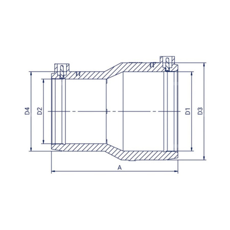 Redukcja doczołowa PE100RC SDR 11 d 250/200