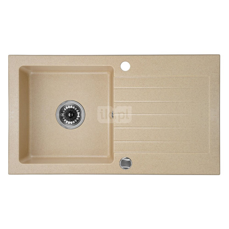 Deante Zorba Zlewozmywak 1-komorowy z ociekaczem - piaskowy