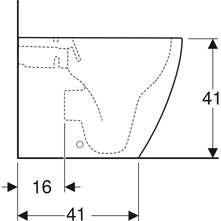 Miska WC stojąca GEBERIT iCon bez kołnierza wewnętrznego