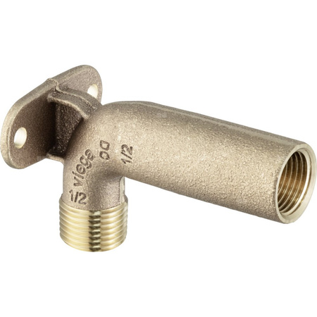 Kolanko ze złączką naścienną Prevista brąz krzemowy, nr wzoru 8055.2 Rp: ½ G: ½ L: 88.5