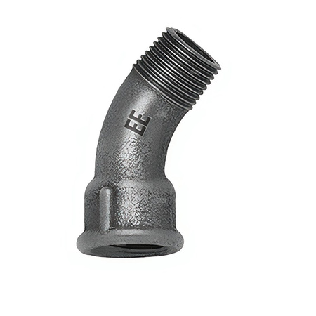 Łuk długi 45' ODLEWNIA ZAWIERCIE G4/22/40 żeliwo (ocynk) 1'' (GW x GZ)