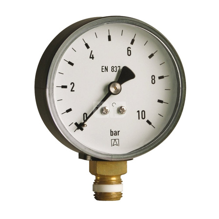 Manometr z rurką Bourdona AFRISO RF standardowy 0/40 bar aksjalne G1/4B fi 63 mm, kl. 1.6%