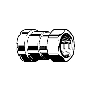 Megapress S-złączka przejściowa z SC-Contur stal niestopowa, powłoka cynkowo-niklowa, przyłącze zaprasowywane, gw Rp, nr wzoru 4312 centralne ogrzewanie zgodne z AGFW FW 524 DN: 15 D: ½ Rp: ½
