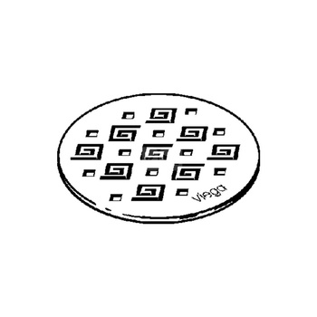 Advantix-ruszt Visign RS11 stal nierdzewna 1.4301, wymiar systemowy 145, masywne wykonanie, nr wzoru 4963.1 fi: 145 H: 5