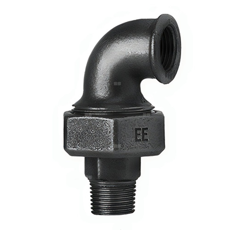Śrubunek kątowy 90' ODLEWNIA ZAWIERCIE UA2/12/98 żeliwo (czarne) 1'' (GW x GZ)