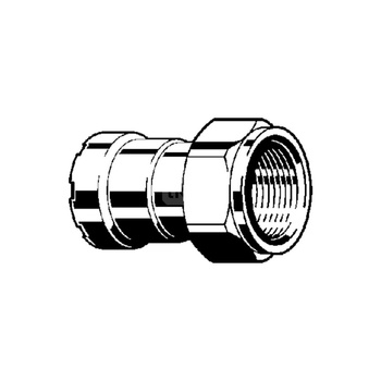 Złącze przyłączeniowe Megapress VIEGA 4263 redukcja Jednoczęściowy, stal (Cynk/nikiel) / stal, 1 1/4'' x 2'' (mz x gwm), 88 mm z uszczelką