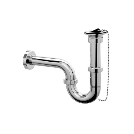 Syfon umywalkowy rurowy11/4"x32mm CHROM