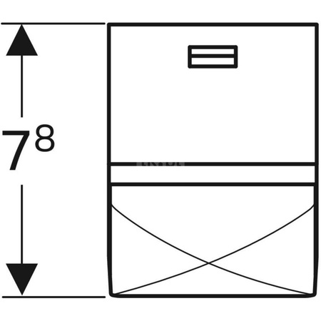 Element gniazdka elektrycznego Geberit Group z przyłączem USB