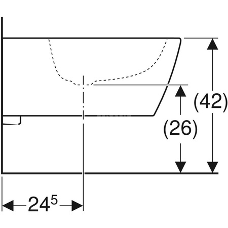 Bidet wiszący Geberit iCon Square