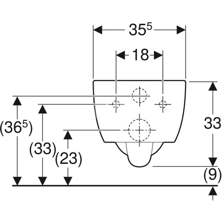 Miska WC wisząca GEBERIT iCon ceramiczna biała błyszcząca bez kołnierza wewnętrznego