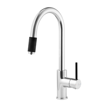 Deante Aster Bateria zlewozmywakowa z podłączeniem do filtra wody - chrom/czarny