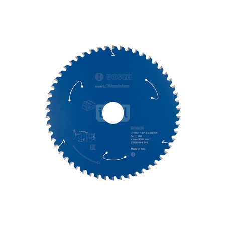 Ostrze do piły tarczowej bezprzewodowej Expert for Aluminium 190 x 1,8 / 1,3 x 30 T54