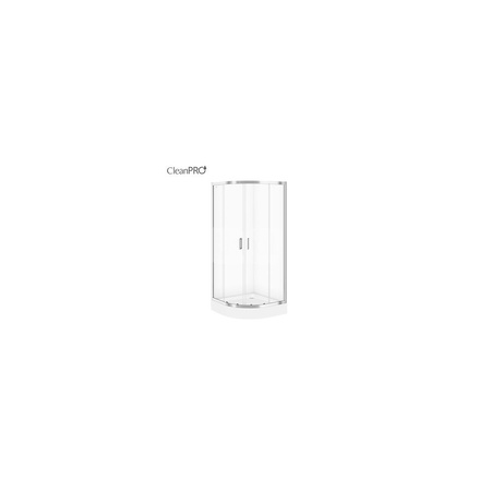 SET B96 KABINA ARTECO PÓŁOKRĄGŁA 80X190 SZK TRANS + BR TAKO 80X6 WIRT