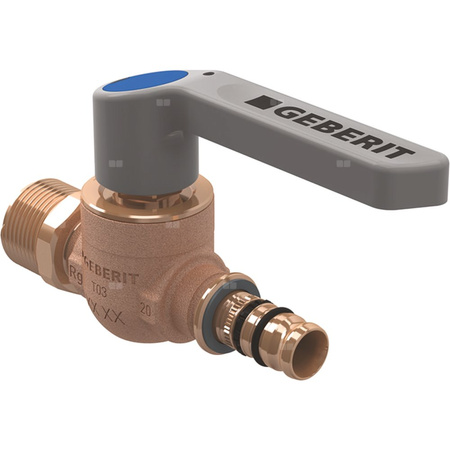 Zawór kulowy GEBERIT Mepla brąz 3/4'' x DN 15 gz x zz, uchwyt: dźwignia