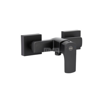 Bateria natryskowa ścienna KFA Armatura MOKAIT, kolor czarny