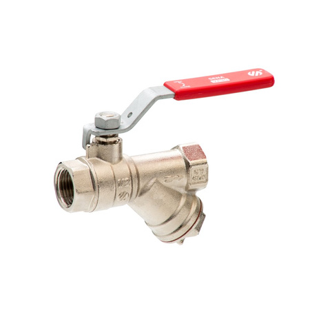 Zawór kulowy ARCO SENA 1'' GW z filtrem, uchwyt: dźwignia