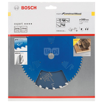 Tarcza pilarska Expert for Construct Wood KSB EXPERT FOR C. WOOD 160X20X2,0 24T