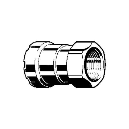 Złącze przejściowe Megapress VIEGA 4212 redukcja Jednoczęściowy, stal (Cynk/nikiel) / stal, 1 1/4'' (mz x gwm), 85 mm z uszczelką