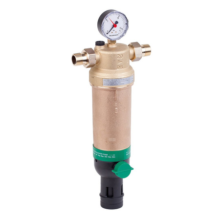 Filtr z płukaniem wstecznym do temp. 70 st.C, ze złączkami, 1/2" siatka 100 mikronów