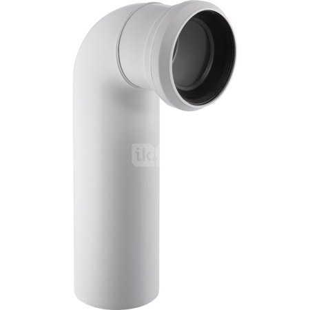 Kolano odpływowe do WC 90st. białe