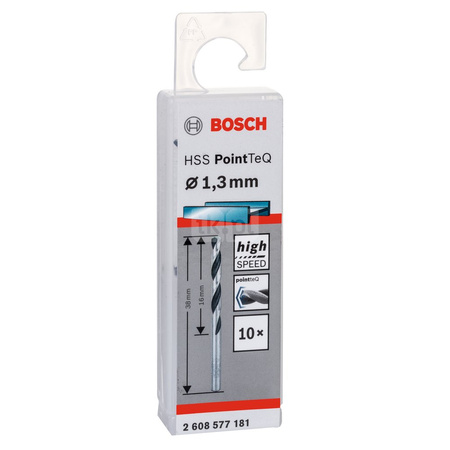 WIERT. HSS POINTTEQ 1.3MM 10PC