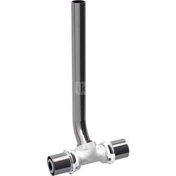 Trójnik GEBERIT Volex mosiądz 16 mm x 15 x 16 mm (mufa zaciskowa x końcówka wciskowa x mufa zaciskowa)